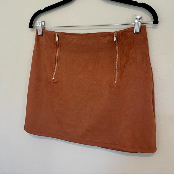 Faux Suede Skirt - Picture 2 of 4